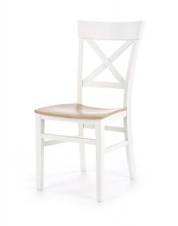 Krzesło drewniane Tutti, do jadalni, białe