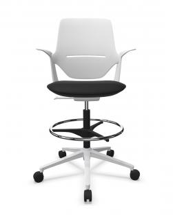 Krzesło hoker TrilloPro 30ST Grey tapicerowane