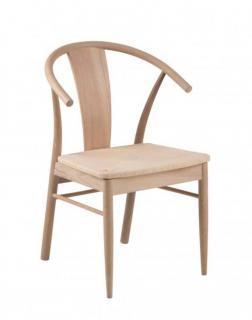 Krzesło Janik - dąb bielony, krzesło do jadalni, drewniane, retro, modern, scandi