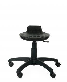 Krzesło Lab Stool czarne do laboratoriów, stanowisk kasowych i stanowisk ochrony