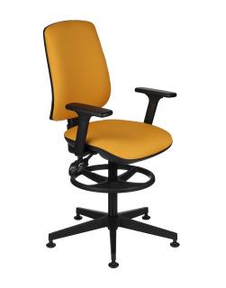 Krzesło Starter 3D Ring Base, wysokie z podnóżkiem