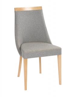 Krzesło Swing do jadalni, klasyczne, tapicerowane z drewnianymi nogami