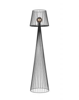 Lampa podłogowa K-4643 Soul Black, stojąca w stylu loftowym, industrialnym, do salonu
