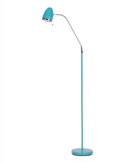 Lampa podłogowa K-MT-201 Kajtek I, niebieska, regulowana, loftowa, do salonu, dziecięca