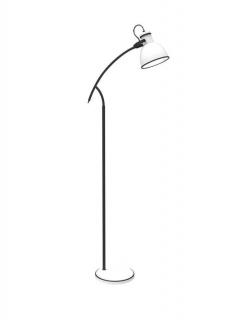 Lampa podłogowa regulowana Zumba 51-72108, biało-czarna