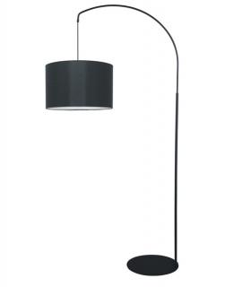 Lampa podłogowa wisząca K-4185 Master, czarna z kloszem, abażurem do salonu, nowoczesna