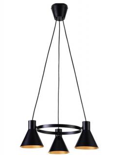 Lampa wisząca More 3x40W, lampa loftowa do salonu