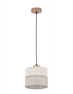 Lampa wisząca nad stół Eco200, sufitowa, boho drewniana, do salonu