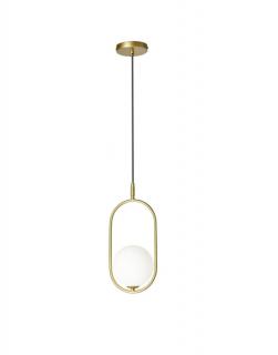 Lampa wisząca złoty mosiądz Cordel 1x28w, elegancka, klasyczna