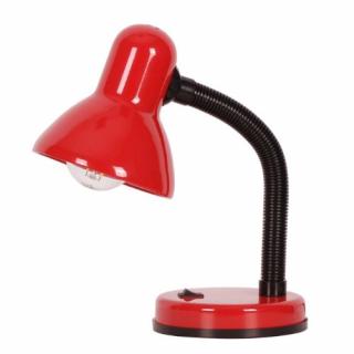 Lampka biurkowa dla ucznia K-MT-203 Cariba, lampka młodzieżowa, czerwona