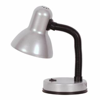 Lampka biurkowa dla ucznia K-MT-203 Cariba, lampka młodzieżowa, srebrna