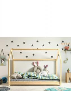 Łóżko domek Bella 160x80, dla dziecka, drewniane, dla dziewczynki, chłopca