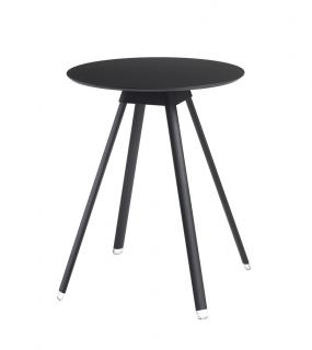 Niski stolik Sol fi 690 mm, z okrągłym blatem, plastikowy, do domu, do kawiarni, na zewnątrz
