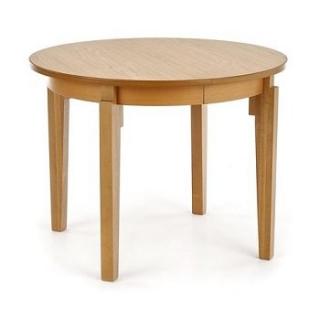 Okrągły stół Sorbus - dąb miodowy, drewniany, rozkładany