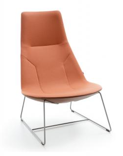 Oryginalny fotel Chic Lounge A10V3, minimalistyczny do biur