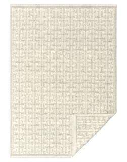 Płaskotkany dywan z wzorem greckim Labirynth Beige 4127 160x230