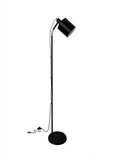 Prosta lampa podłogowa czarna 166 cm Zana 51-02853, wysoka, metalowa