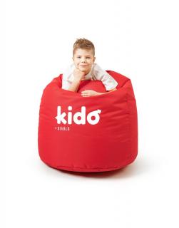 Pufa dla dziecka Kido by Diablo: czerwona, do siedzenia, pufa xxl