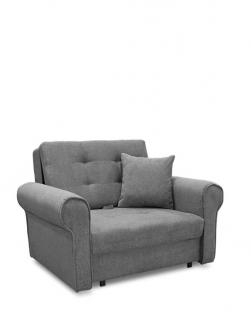 Rozkładana sofa jednoosobowa amerykanka z funkcją spania Bil I szara