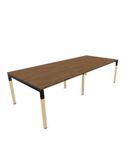 Stół konferencyjny CS5040  I-LEG LWM T2 280 x120 cm, duży, prostokątny, z drewnianymi nogami
