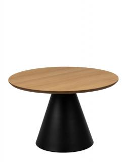 Stolik kawowy okrągły Soli (23306), dąb, 65 cm, nowoczesny