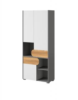 Szafa młodzieżowa 80 cm Carini Ca2, dla nastolatka, z półkami