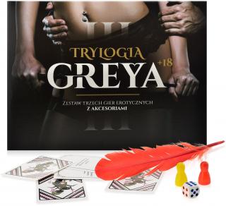 TRYLOGIA GREYA - ZESTAW 3 GIER EROTYCZNYCH Z AKCESORIAMI 18+ - 72189813