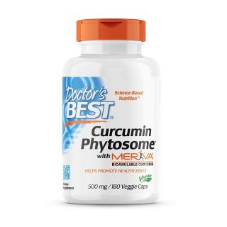 DOCTOR'S BEST Curcumin Phytosome with Meriva 500 mg 180 veg caps.