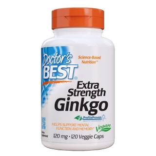 DOCTOR'S BEST Extra Strength Ginkgo 120 mg 120 veg caps.
