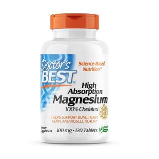 DOCTOR'S BEST High Absorption Magnesium 120 tabs.