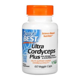 DOCTOR'S BEST Ultra Cordyceps Plus 60 veg caps.