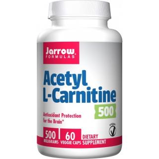 JARROW FORMULAS Acetyl L-Carnitine 500 mg 60 veg caps.