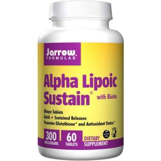 JARROW FORMULAS ALA Sustain 300 mg  Biotin 60 tabs.