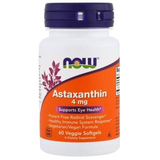 NOW FOODS Astaxanthin 4 mg 60 softgels