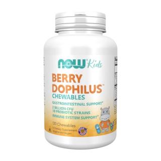 NOW FOODS BerryDophilus™ Kids 120 tabs. do żucia