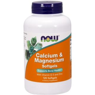 NOW FOODS Calcium  Magnesium D3 120 softgels