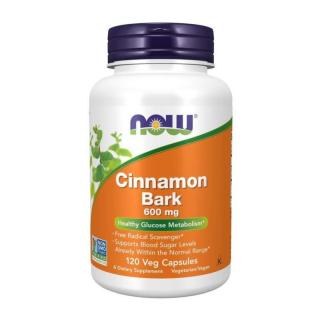 NOW FOODS Cinnamon Bark 600 mg 120 caps.