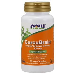 NOW FOODS CurcuBrain 400 mg 50 veg caps.