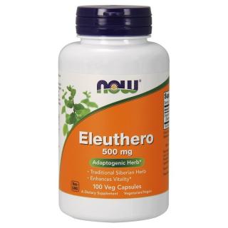 NOW FOODS Eleuthero 500 mg 100 veg caps.