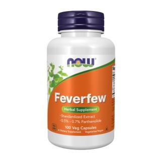 NOW FOODS Feverfew 100 veg caps.