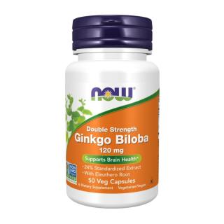 NOW FOODS Ginkgo Biloba 120 mg 50 veg caps.