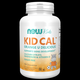 NOW FOODS Kid Cal Orange 100 tabletki do żucia