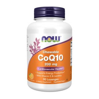 NOW FOODS Koenzym Q10 200 mg Chewables 90 tabs.