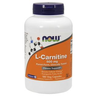 NOW FOODS L-Carnitine 500 mg 180 caps.