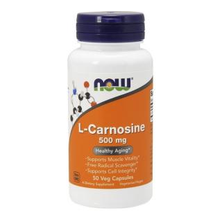 NOW FOODS L-Carnosine 500 mg 50 veg caps.