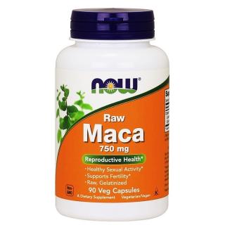 NOW FOODS MACA Raw 6:1 750 mg 90 veg caps.