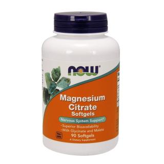 NOW FOODS Magnesium Citrate Softgels 90 softgels