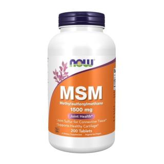 NOW FOODS MSM 1500 mg 200 tabs.