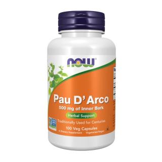 NOW FOODS Pau D' Arco 500 mg 100 veg caps.