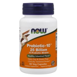 NOW FOODS Probiotic-10 25 Billion 50 veg.caps.